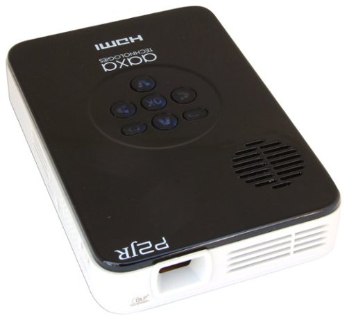  AAXA - Refurbished Good - P2 Jr. Pico DLP Projector - Gloss White/Black