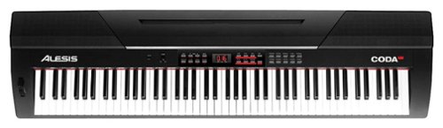  Alesis - Coda Pro Full-Size Keyboard with 88 Full-Size Velocity-Sensitive Keys - Black