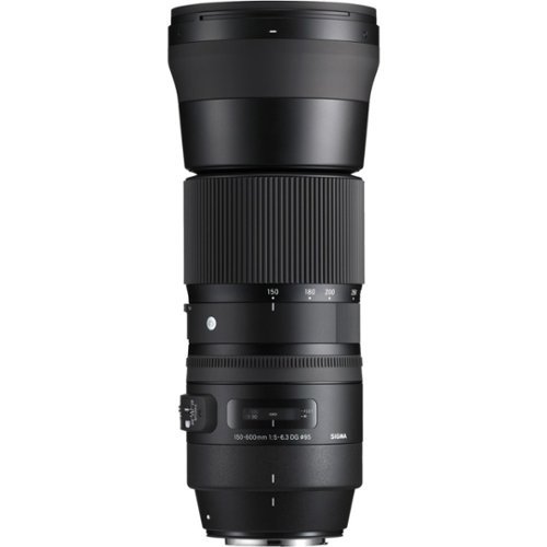 Sigma 150-600mm f/5-6.3 Sports DG OS HSM Contemporary Hyper-Telephoto Lens for Most Nikon SLR Cameras - Black GLOBAL SHIPPING