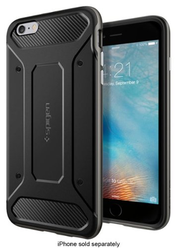  Spigen - Neo Hybrid Carbon Carrying Case for Apple® iPhone® 6 Plus and 6s Plus - Gunmetal