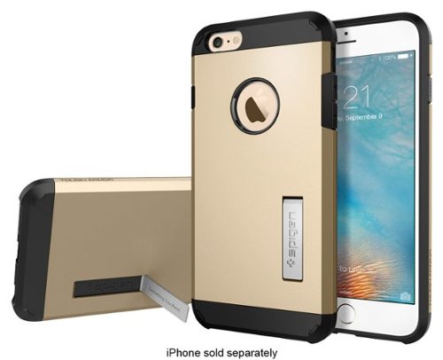  Spigen - Tough Armor Case for Apple® iPhone® 6 Plus and 6s Plus - Champagne Gold
