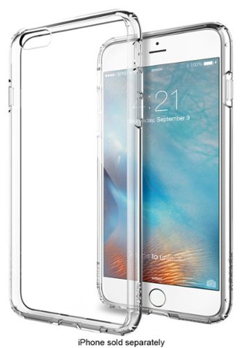  Spigen - Ultra Hybrid Case for Apple® iPhone® 6 Plus and 6s Plus - Crystal-Clear