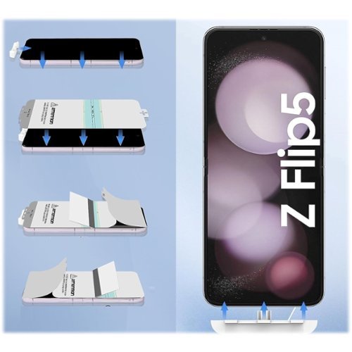 SaharaCase ZeroDamage Ultra Strong+ Tempered Glass + Film Screen Protector for Samsung Galaxy Z Flip5 (2-Pack) - Clear HOW TO BUY