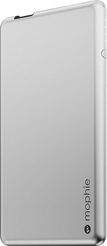  mophie - powerstation 2x Portable Charger - Silver Aluminum
