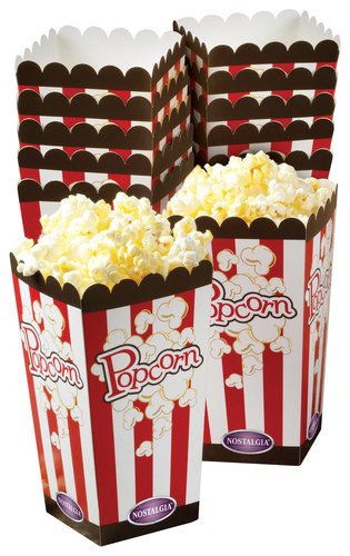  Nostalgia Electrics - Popcorn Boxes (12-Pack) - Red/White