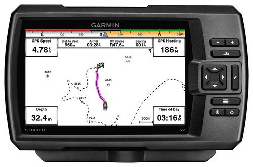  Garmin - Striker 7DV Fishfinder GPS - Black