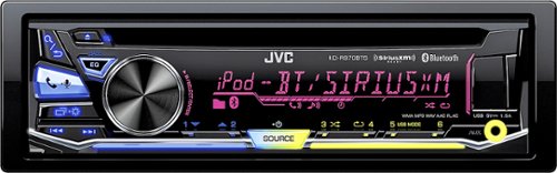  JVC - CD - Built-in Bluetooth - Apple® iPod®- and Satellite-Radio-Ready - In-Dash Deck - Black