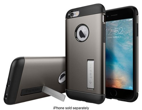  Spigen - Slim Armor Case for Apple® iPhone® 6 and 6s - Gunmetal