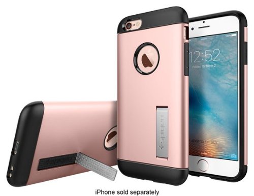  Spigen - Slim Armor Case for Apple® iPhone® 6 and 6s - Rose Gold