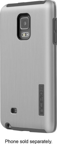 Incipio - DualPro SHINE Case for Samsung Galaxy Note Edge Cell Phones - Silver/Charcoal-Front_Standard 