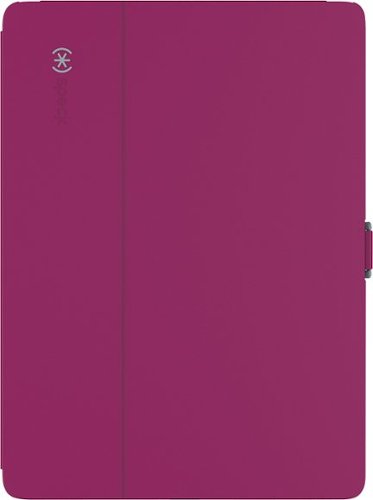 Speck - StyleFolio Case for Apple® iPad® Pro 12.9" - Fuchsia Pink/Nickel-Front_Standard 