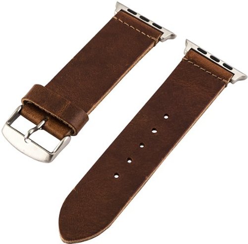  Clockwork Synergy - Nato Worn Leather Strap for Apple Watch™ 42mm - Light Brown