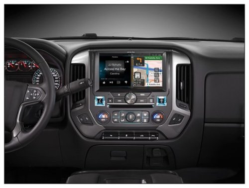 Alpine - 10" - Built-In GPS - CD/DVD - Built-In Bluetooth - Built-In HD Radio - Apple® iPod®-Ready - In-Dash Deck - Black-Front_Standard 