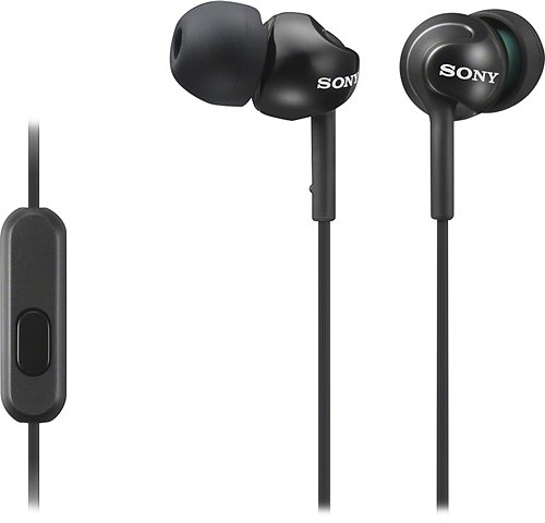 Sony - Step-Up EX Series Earbud Headphones - Black