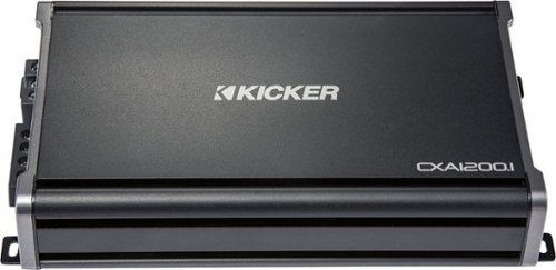  KICKER - CX Series 1200W Class D Mono Amplifier with Variable Low-Pass Crossover - Black