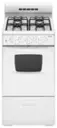 Front. Amana - 20" 2.6 Cu. Ft.  Freestanding Gas Range - White.