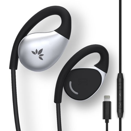 Avantree - Resolve L191-L (Large) – Wired Open-Ear Earbuds w/Mic & Over-Ear Hook, Lightning Connector-Front_Standard 
