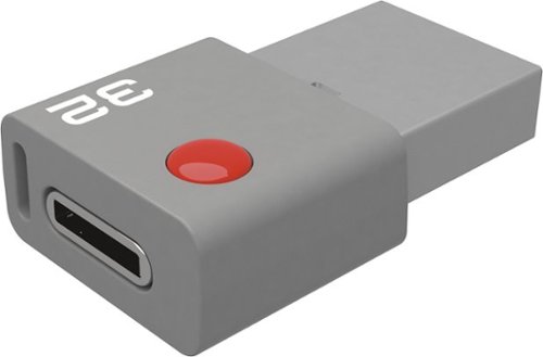  EMTEC - Duo USB-C 32GB USB 3.0/USB Type C Flash Drive - Gray