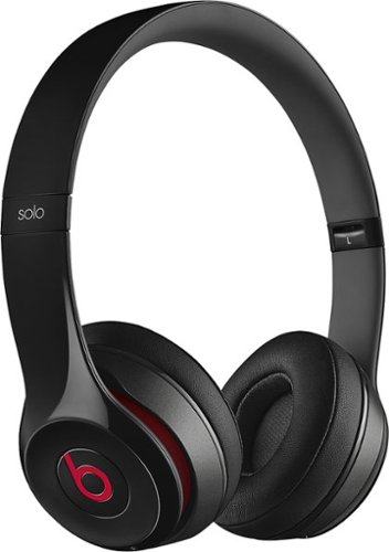  Geek Squad Certified Refurbished Beats Solo 2 On-Ear Wireless Headphones - Black