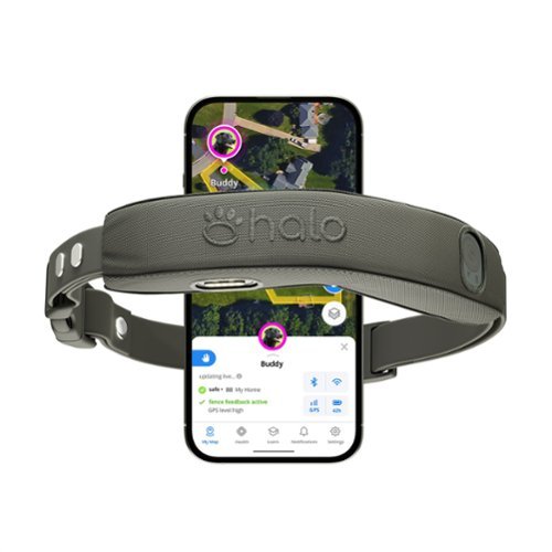 HALO - Collar 5, New Wireless Dog Fence & GPS Dog Collar, Subscription Required, Waterproof, One Size (5 colors) - Graphite