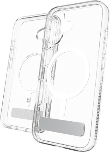 ZAGG Crystal Palace Snap MagSafe Compatible Case w/ Kickstand for Apple iPhone 16 - Clear GLOBAL SHIPPING
