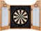 L.A. Lakers NBA Dart Cabinet Set with Darts and Board - Purple, Gold-Front_Standard 