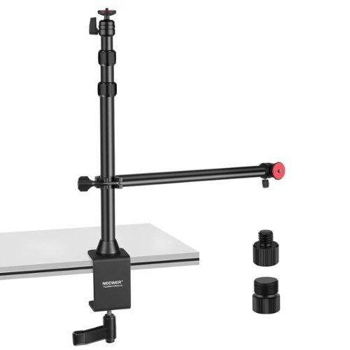 Neewer - Camera Desk Mount with Overhead Arm & C-Clamp-Front_Standard 