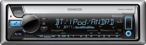  Kenwood - CD - Built-In Bluetooth - Apple® iPod®- and Satellite Radio-Ready - Marine - In-Dash Deck - Gray