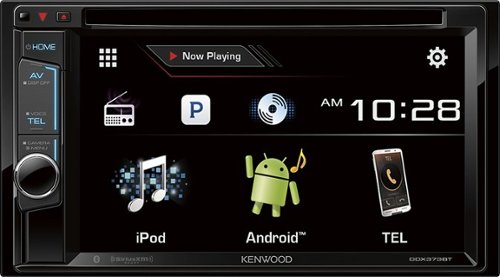  Kenwood - 6.2&quot; - CD/DVD - Built-in Bluetooth - Apple® iPod®- and Satellite-Radio-Ready - In-Dash Deck - Black