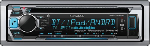  Kenwood - CD - Built-In Bluetooth - Apple® iPod®- and Satellite Radio-Ready - Marine - In-Dash Deck - Gray