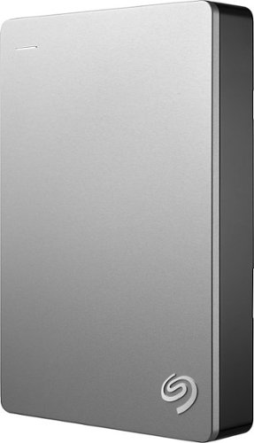  Seagate - Backup Plus Slim for Mac 4TB External USB 3.0 Portable Hard Drive - Silver