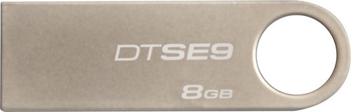  Kingston - DataTraveler SE9 8GB USB Flash Drive - Silver