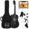 Best Choice Products - 38in Beginner Acoustic Guitar Starter Kit w/ Gig Bag, Strap, Extra Strings - Matte - Black-Front_Standard