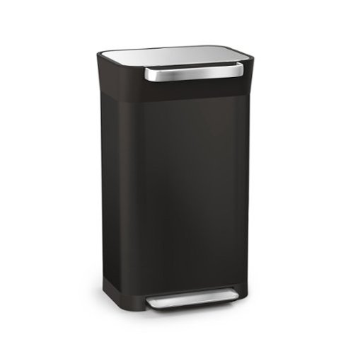Joseph Joseph - Titan 30-liter Trash Compactor with Integrated Odor Control - Black-Front_Standard 