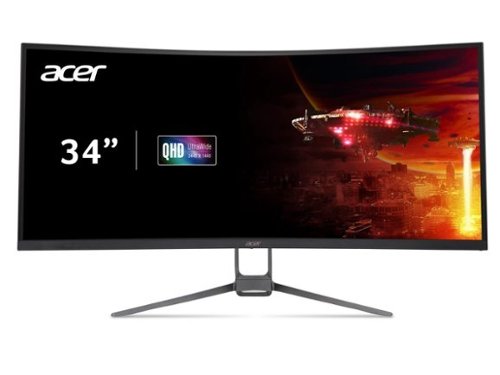 Acer - Nitro EDA343CUR 34" 1000R Curved QHD Gaming Monitor, 120Hz, FreeSync Premium, 1ms, 99% sRGB-Front_Standard 