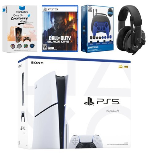 PlayStation 5 Slim Disc Bundle with Call of Duty Black Ops 7, EPOS Headset, Accessory Kit and MightySkins Code - PlayStation 5-Front_Standard 