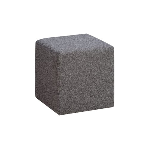 Lifestyle Solutions - Siberian Ottoman - Gray-Front_Standard 