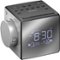 Sony - AM/FM Dual-Alarm Clock Radio - Black/Silver-Front_Standard 