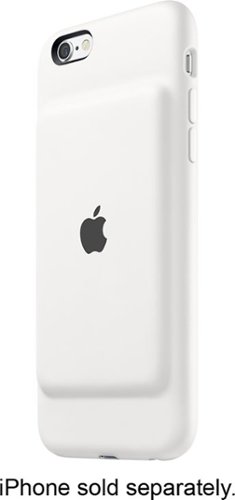  Apple - Smart Battery Case for Apple® iPhone® 6 and 6s - White