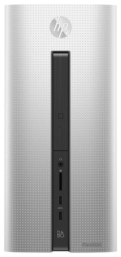  HP - Refurbished Pavilion Desktop - AMD A8-Series - 8GB Memory - 1TB Hard Drive - Silver