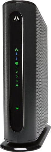  Motorola - N300 Router with DOCSIS 3.0 Cable Modem - Gray