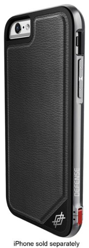  X-Doria - Defense Lux Hard Shell Case for Apple® iPhone® 6 and 6s - Black Leather