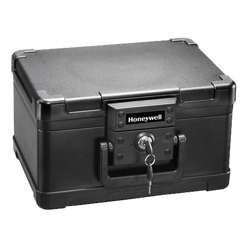  Honeywell - Molded Fire Chest 0.15 Cu. Ft. Fire- and Water-Resistant Safe with Key Lock