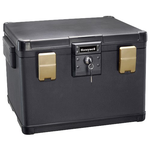 Honeywell - Molded Large File Chest 1.06 Cu. Ft. Fire- and Water-Resistant Safe with Key Lock-Front_Standard 