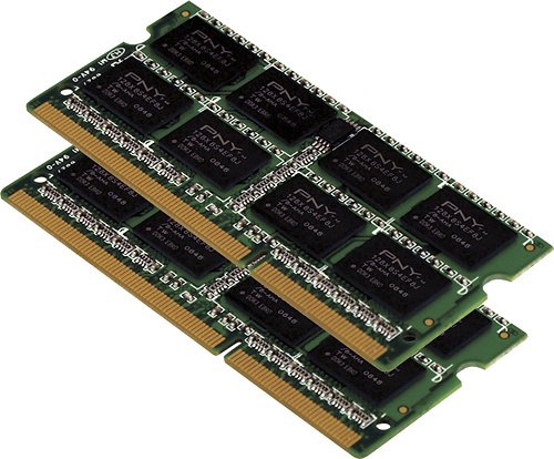  PNY - Optima 2-Pack 4GB PC3-10666 DDR3 SoDIMM Laptop Memory Kit - Multi