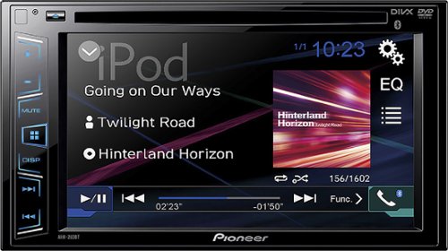  Pioneer - 6.2&quot; - CD/DVD - Built-In Bluetooth - Apple® iPod®-Ready - In-Dash Receiver with Fixed Faceplate - Black