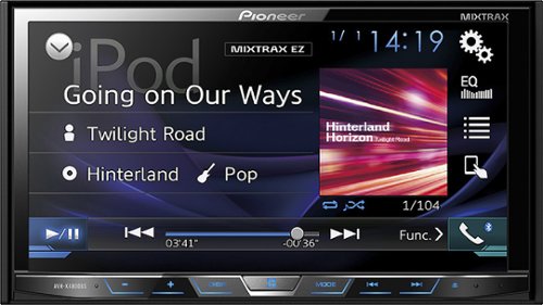  Pioneer - 7&quot; - CD/DVD - Built-in Bluetooth - Apple® iPod®- and Satellite Radio-Ready - In-Dash Receiver - Black