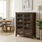 Simpli Home - Burlington 40 inch Wide Solid Wood Medium Storage Cabinet - Mahogany Brown-Front_Standard