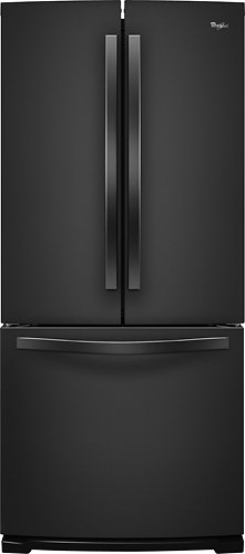  Whirlpool - 19.6 Cu. Ft. French Door Refrigerator - Black
