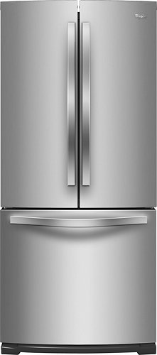  Whirlpool - 19.6 Cu. Ft. French Door Refrigerator - Monochromatic Stainless Steel